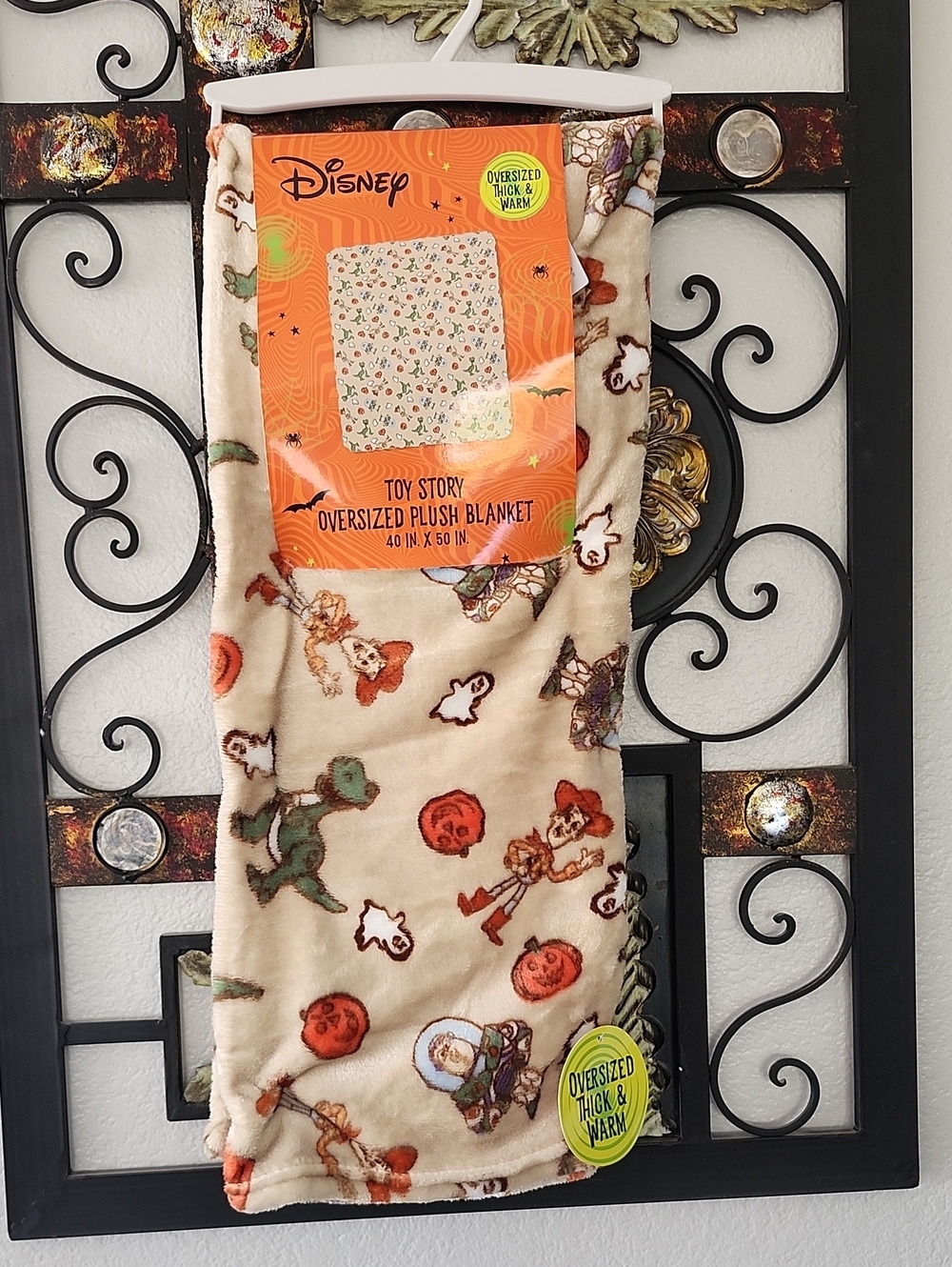 Disney Toy Story Halloween Throw Blanket Woody And Buzz